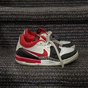 Nike Kids Sneakers in Red, White, and Black